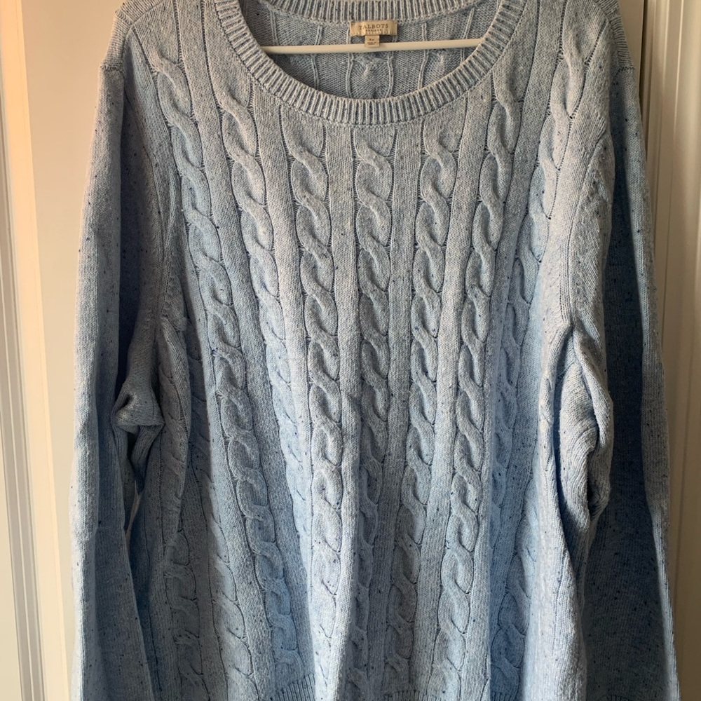 Light blue sweater 3x Talbots